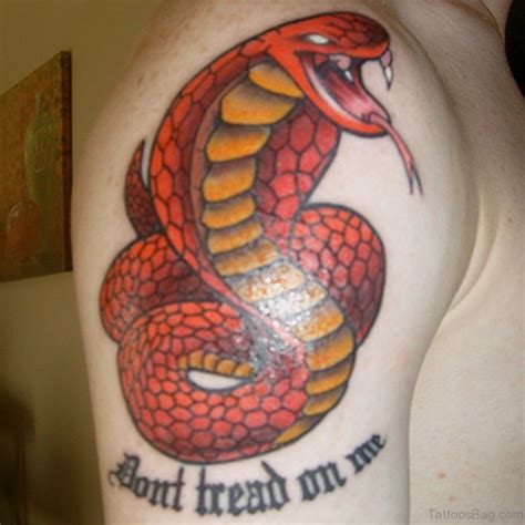 red gucci snake tattoo|snake shoulder tattoos.